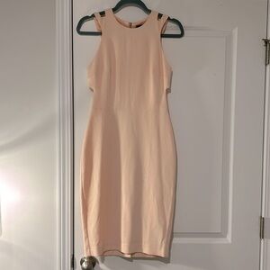 French Connection, Light Peach Cutout Dress, Size 2
